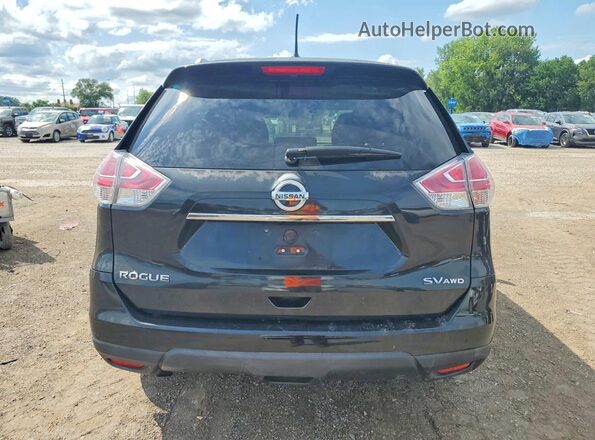KNMAT2MV4GP622566 2016 NISSAN ROGUE Black Rear view