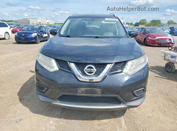 KNMAT2MV4GP622566 2016 NISSAN ROGUE Black Front view
