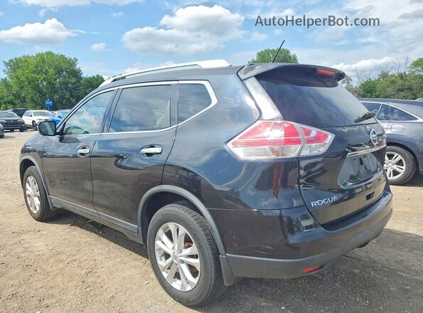 KNMAT2MV4GP622566 2016 NISSAN ROGUE Black Rear left