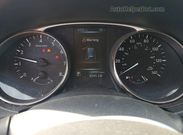 KNMAT2MV4GP622566 2016 NISSAN ROGUE Black Instrument cluster view
