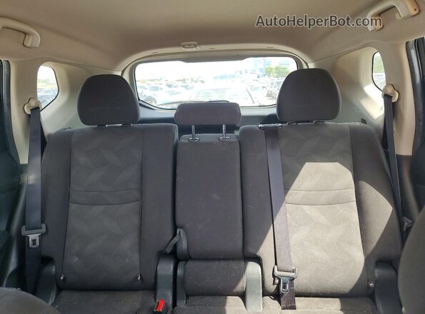 KNMAT2MV4GP622566 2016 NISSAN ROGUE Black Rear seats view