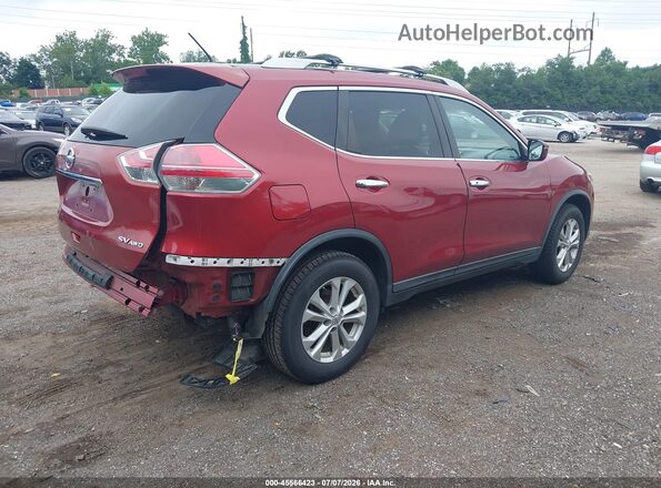 KNMAT2MV4GP628870 2016 NISSAN ROGUE Red Trasero derecho