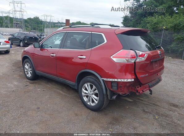 KNMAT2MV4GP628870 2016 NISSAN ROGUE Red Trasero izquierdo