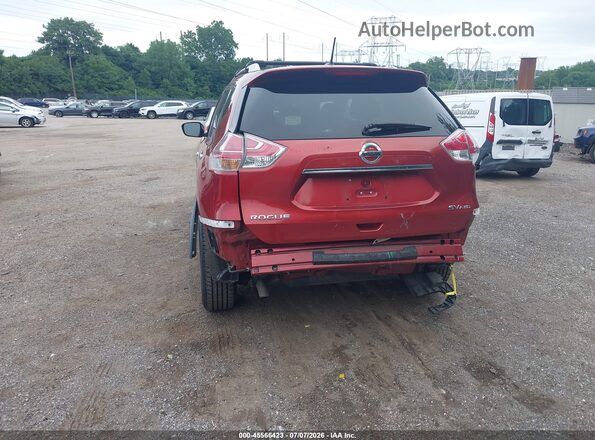 KNMAT2MV4GP628870 2016 NISSAN ROGUE Red Vista frontal