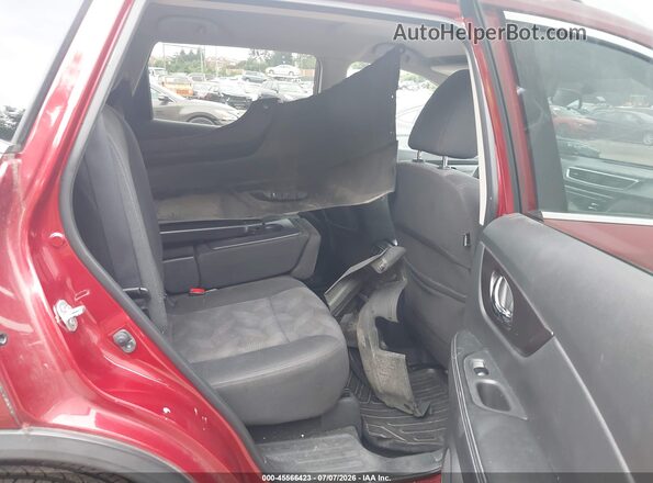 KNMAT2MV4GP628870 2016 NISSAN ROGUE Red Vista de la etiqueta del VIN