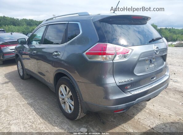 KNMAT2MV4GP642025 2016 NISSAN ROGUE Gray Trasero izquierdo