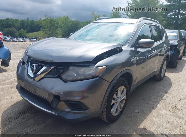 KNMAT2MV4GP642025 2016 NISSAN ROGUE Gray Vista tres cuartos delantera izquierda