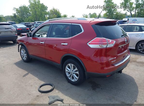 KNMAT2MV4GP649413 2016 NISSAN ROGUE Maroon Trasero izquierdo