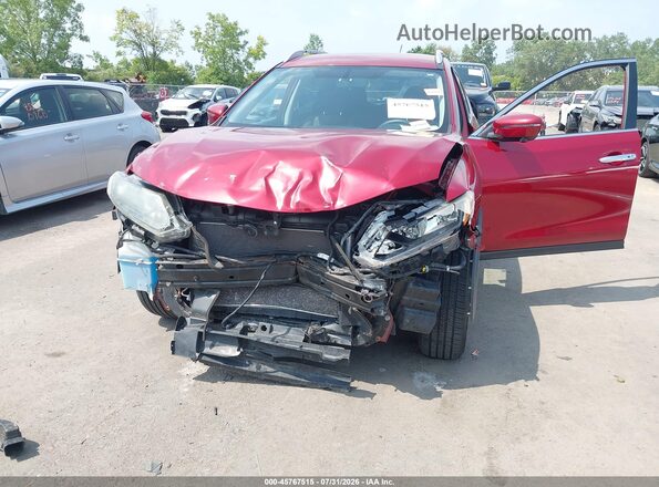 KNMAT2MV4GP649413 2016 NISSAN ROGUE Maroon Vista frontal