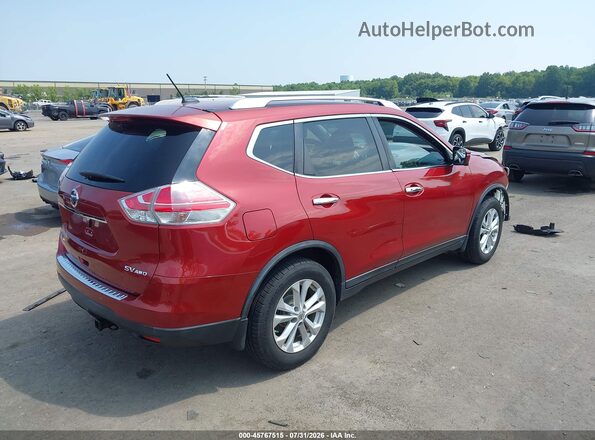 KNMAT2MV4GP649413 2016 NISSAN ROGUE Maroon Trasero derecho