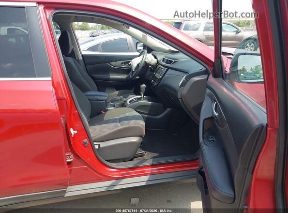 KNMAT2MV4GP649413 2016 NISSAN ROGUE Maroon Vista interior delantera