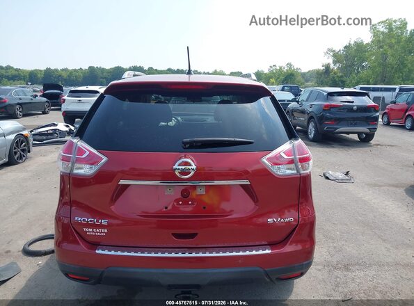 KNMAT2MV4GP649413 2016 NISSAN ROGUE Maroon 
