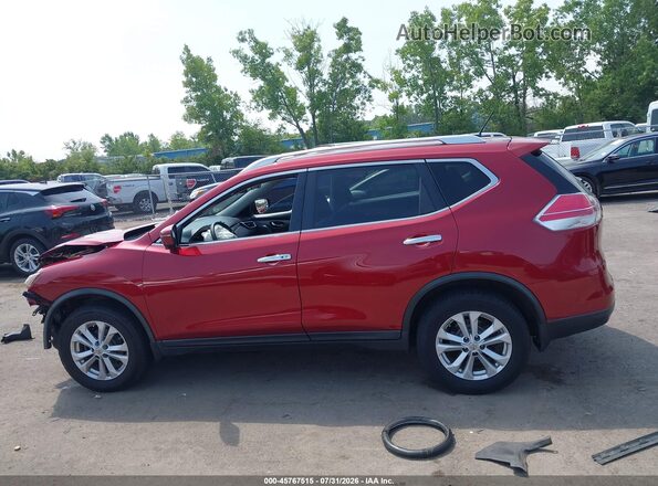 KNMAT2MV4GP649413 2016 NISSAN ROGUE Maroon 