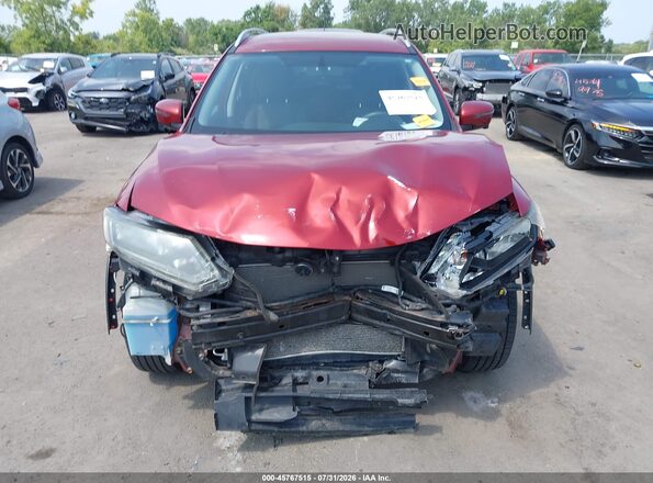 KNMAT2MV4GP649413 2016 NISSAN ROGUE Maroon Vista interior trasera