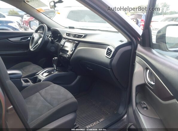 KNMAT2MV4GP651629 2016 NISSAN ROGUE Gray Widok wnętrza z przodu