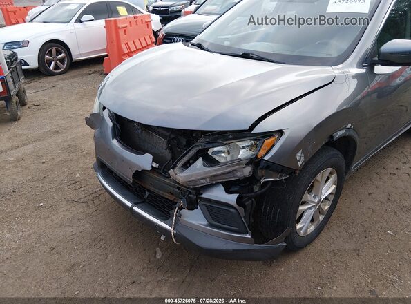 KNMAT2MV4GP667135 2016 NISSAN ROGUE Silver Դիմացի տեսք