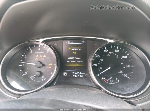 KNMAT2MV4GP667135 2016 NISSAN ROGUE Silver Հետևի նստատեղերի տեսք