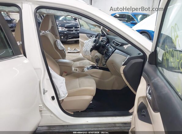 KNMAT2MV4GP694478 2016 NISSAN ROGUE White წინა სალონის ხედი