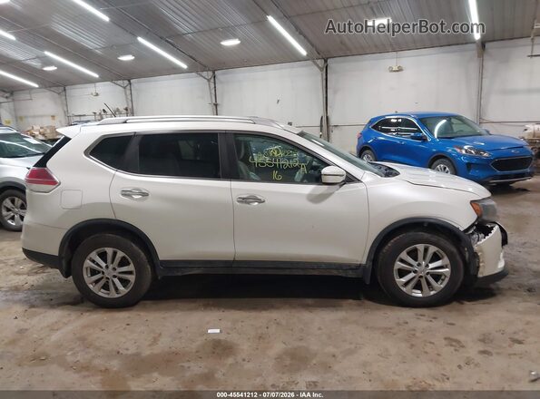 KNMAT2MV4GP694478 2016 NISSAN ROGUE White უკანა სალონის ხედი