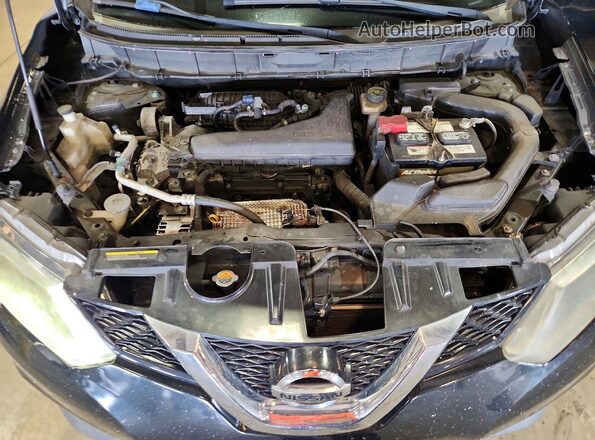KNMAT2MV4GP708315 2016 NISSAN ROGUE Черный Вид подкапотного пространства