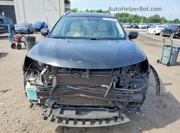 KNMAT2MV4GP716947 2016 NISSAN ROGUE Black Front view