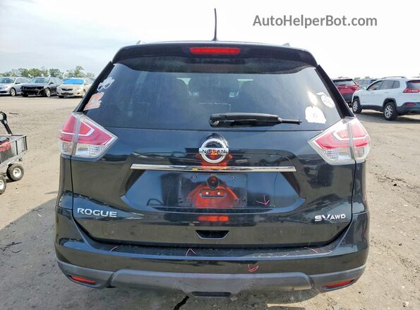KNMAT2MV4GP716947 2016 NISSAN ROGUE Black Rear view