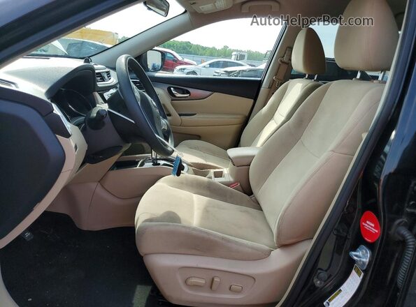 KNMAT2MV4GP716947 2016 NISSAN ROGUE Black Front interior view