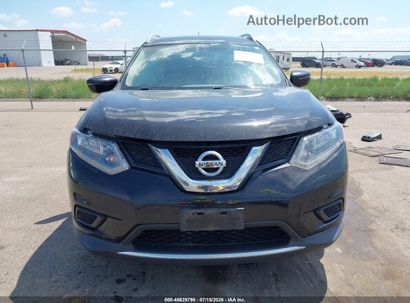 KNMAT2MV4GP734610 2016 NISSAN ROGUE Black Widok wnętrza z tyłu
