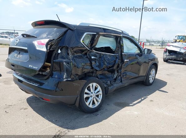 KNMAT2MV4GP734610 2016 NISSAN ROGUE Black Tył prawy