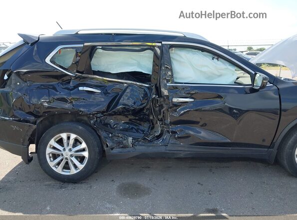 KNMAT2MV4GP734610 2016 NISSAN ROGUE Black Widok z przodu