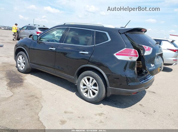 KNMAT2MV4GP734610 2016 NISSAN ROGUE Black Tył lewy