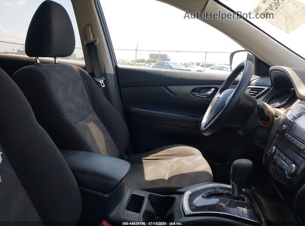 KNMAT2MV4GP734610 2016 NISSAN ROGUE Black Widok wnętrza z przodu