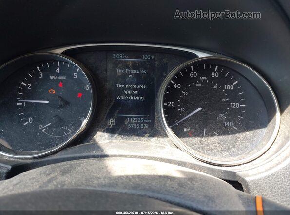 KNMAT2MV4GP734610 2016 NISSAN ROGUE Black Widok tylnych siedzeń