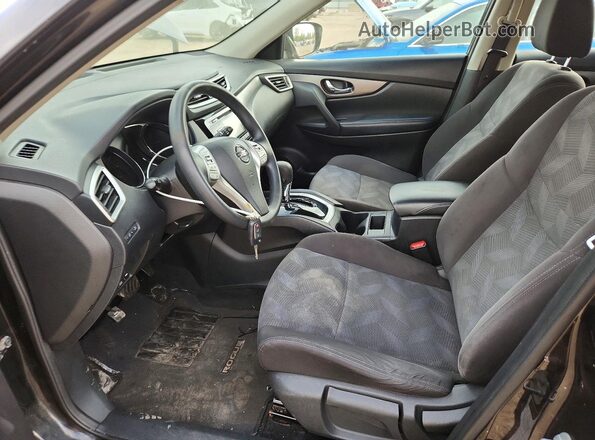 KNMAT2MV4GP737281 2016 NISSAN ROGUE Black Սալոնի դիմացի տեսք
