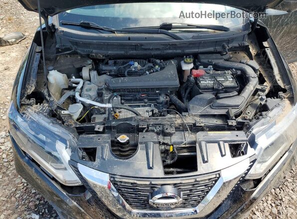 KNMAT2MV4HP504874 2017 NISSAN ROGUE Brown ძრავის განყოფილების ხედი