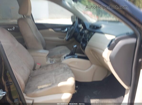 KNMAT2MV4HP519245 2017 NISSAN ROGUE Black Вид салону спереду
