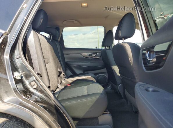 KNMAT2MV4JP505626 2018 NISSAN ROGUE Black უკანა სალონის ხედი