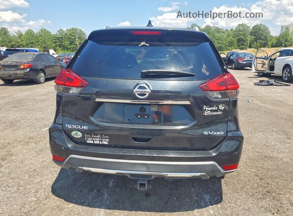 KNMAT2MV4JP510969 2018 NISSAN ROGUE Black Հետևի տեսք