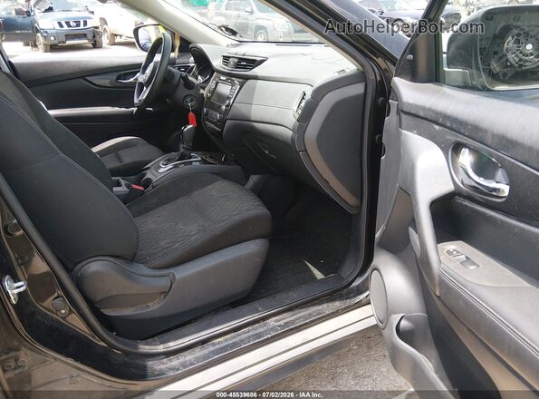 KNMAT2MV4JP520062 2018 NISSAN ROGUE Black Widok wnętrza z przodu