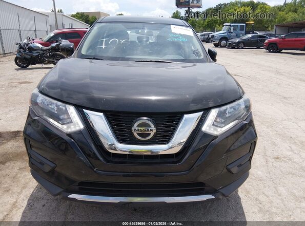 KNMAT2MV4JP520062 2018 NISSAN ROGUE Black Widok wnętrza z tyłu