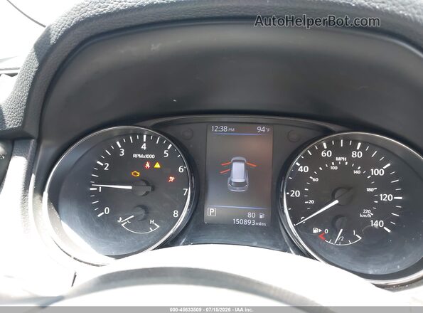 KNMAT2MV4JP522135 2018 NISSAN ROGUE Black უკანა სავარძლების ხედი