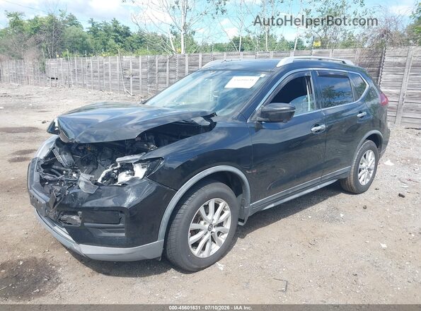 KNMAT2MV4JP538237 2018 NISSAN ROGUE Black წინა მარცხენა ხედი სამი მეოთხედიდან