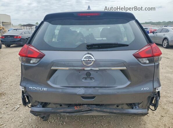 KNMAT2MV4JP574235 2018 NISSAN ROGUE Gray Вид ззаду