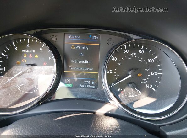 KNMAT2MV4LP507959 2020 NISSAN ROGUE Black Widok tylnych siedzeń
