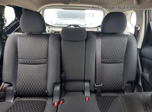 KNMAT2MV4LP522123 2020 NISSAN ROGUE Black Հետևի նստատեղերի տեսք