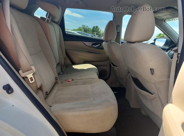 KNMAT2MV5GP623998 2016 NISSAN ROGUE Белый Вид задней части салона