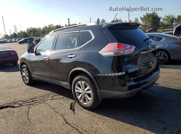 KNMAT2MV5GP628635 2016 NISSAN ROGUE Black Trasero izquierdo