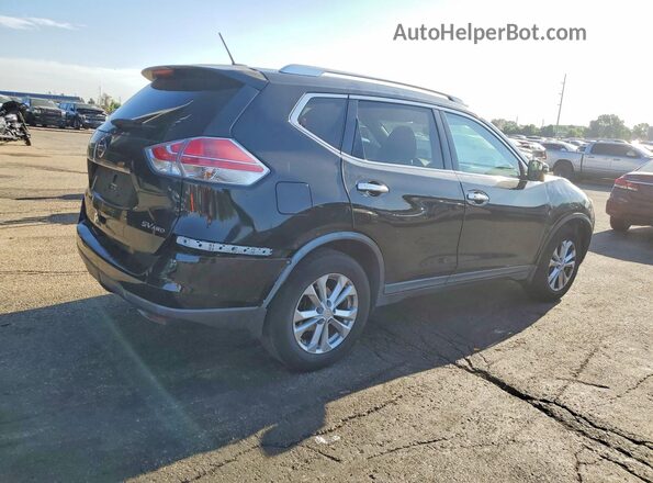 KNMAT2MV5GP628635 2016 NISSAN ROGUE Black Trasero derecho