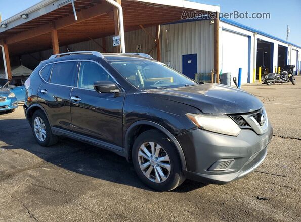 KNMAT2MV5GP628635 2016 NISSAN ROGUE Black Delantero derecho