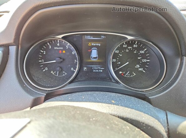 KNMAT2MV5GP644169 2016 NISSAN ROGUE White Instrument cluster view